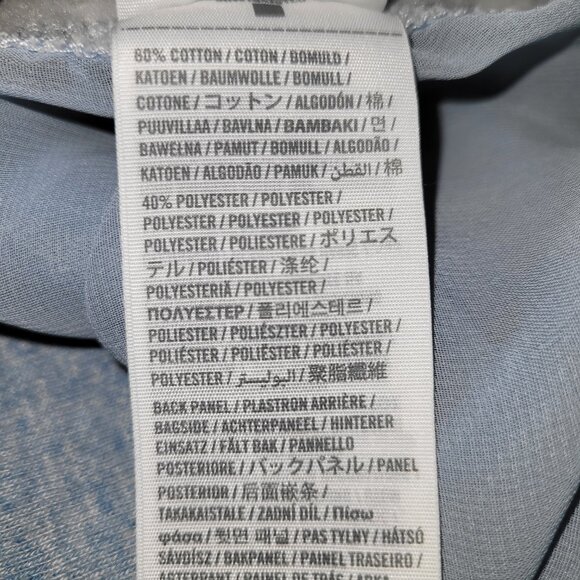 Abercrombie & Fitch Sheer Back Sweatshirt SZ M Light Blue - Picture 10 of 11